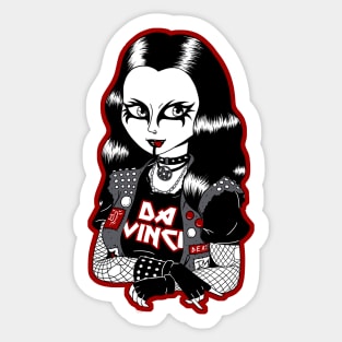 Metalhead Monalisa Sticker